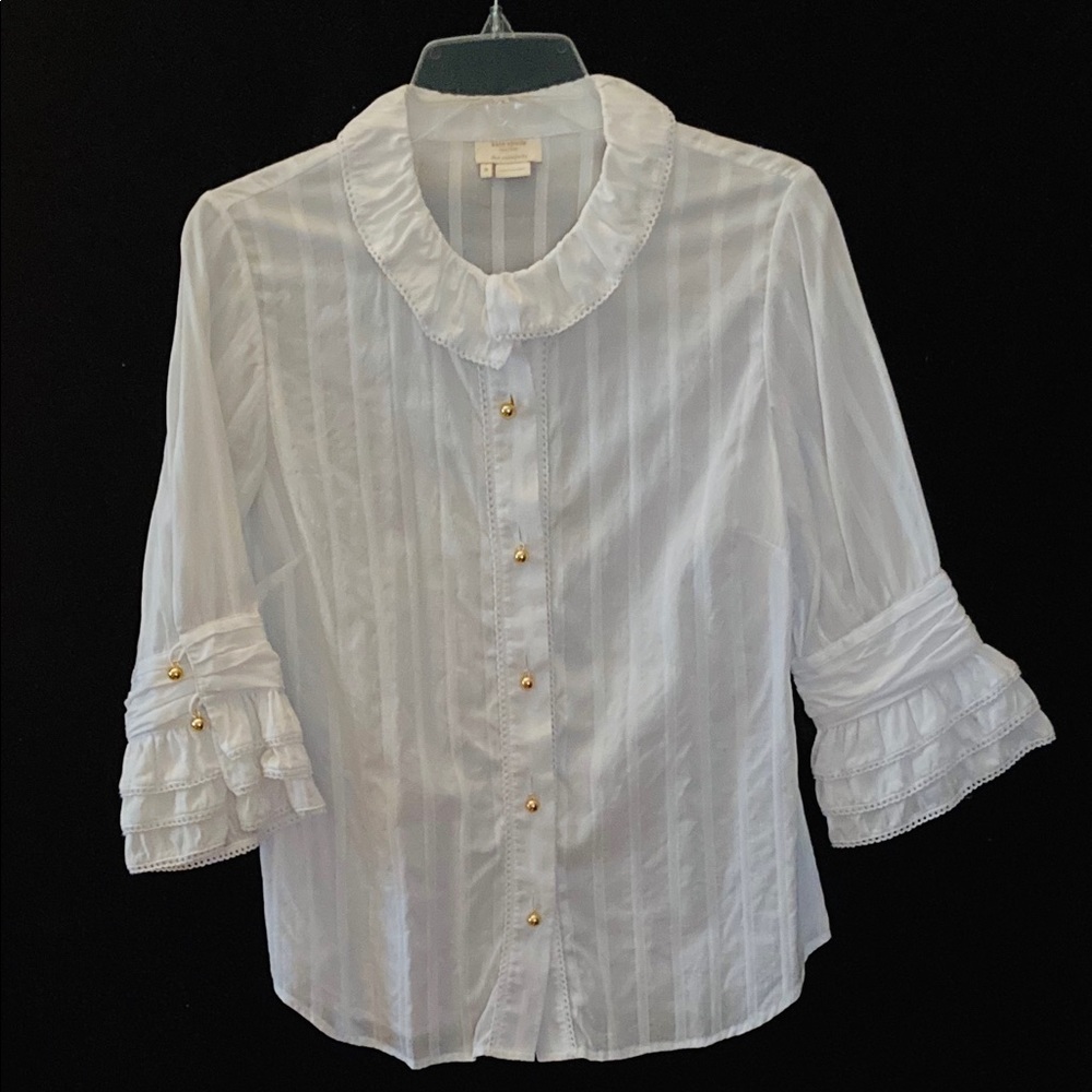 Kate Spade Gold Button Blouse
